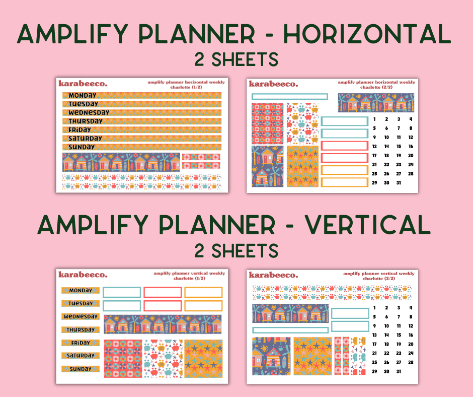 Amplify Planner Stickers | Weekly Kit | Charlotte