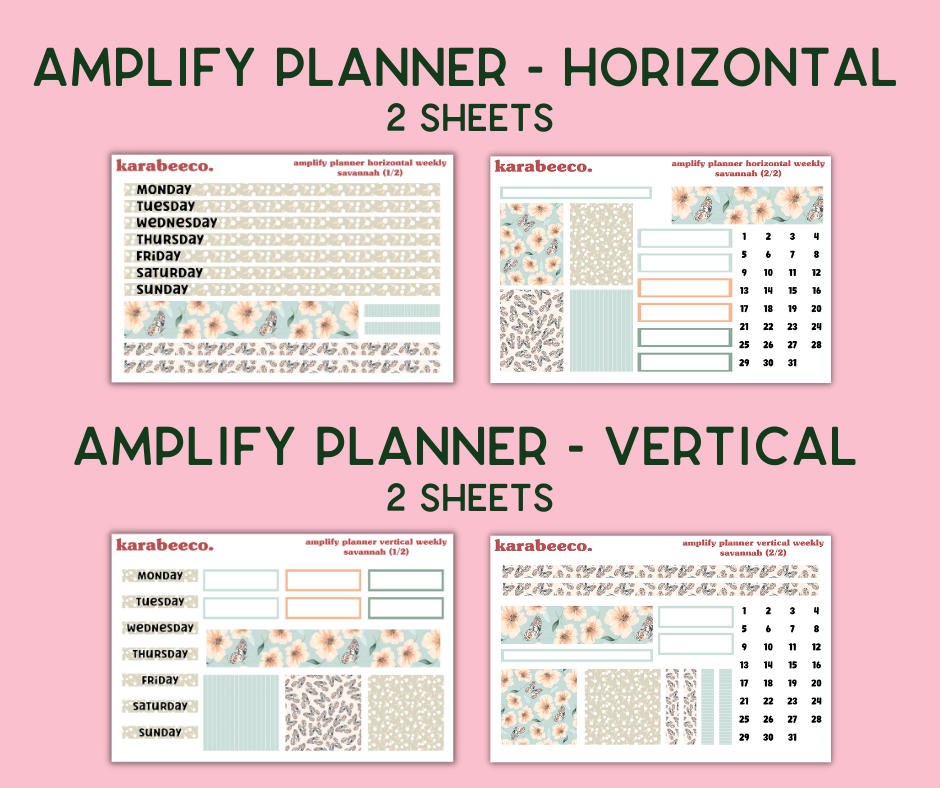 Amplify Planner Stickers | Weekly Kit | Savannah