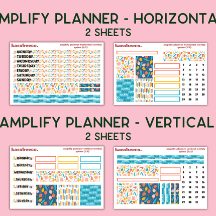 Amplify Planner Stickers | Weekly Kit | Quinn