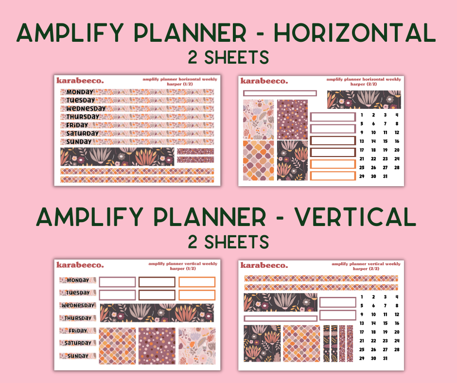 Amplify Planner Stickers | Weekly Kit | Harper