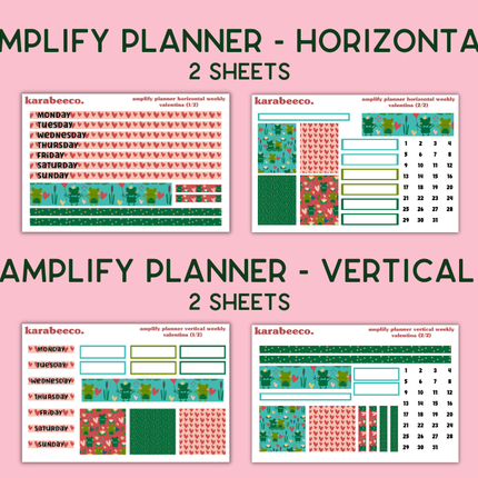 Amplify Planner Stickers | Weekly Kit | Valentina