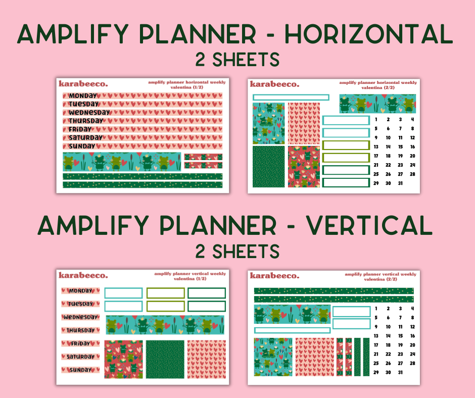 Amplify Planner Stickers | Weekly Kit | Valentina