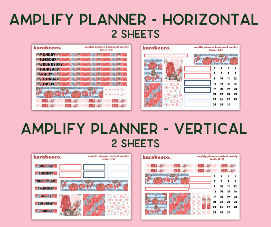 Amplify Planner Stickers | Weekly Kit | Leslie