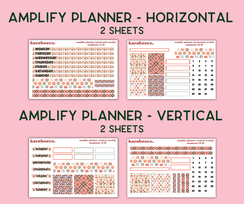 Amplify Planner Stickers | Weekly Kit | Stephanie