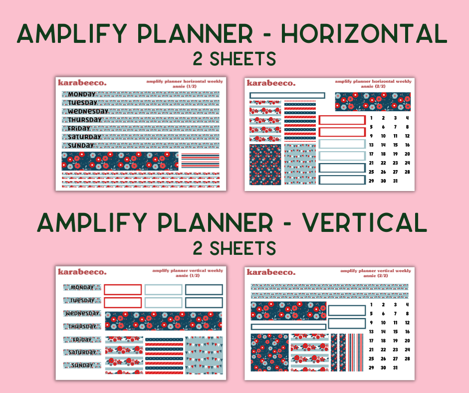 Amplify Planner Stickers | Weekly Kit | Annie