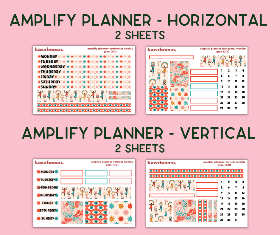 Amplify Planner Stickers | Weekly Kit | Gina