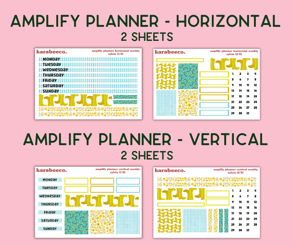 Amplify Planner Stickers | Weekly Kit | Sylvia