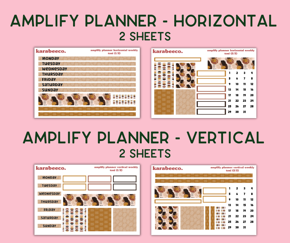 Amplify Planner Stickers | Weekly Kit | Toni