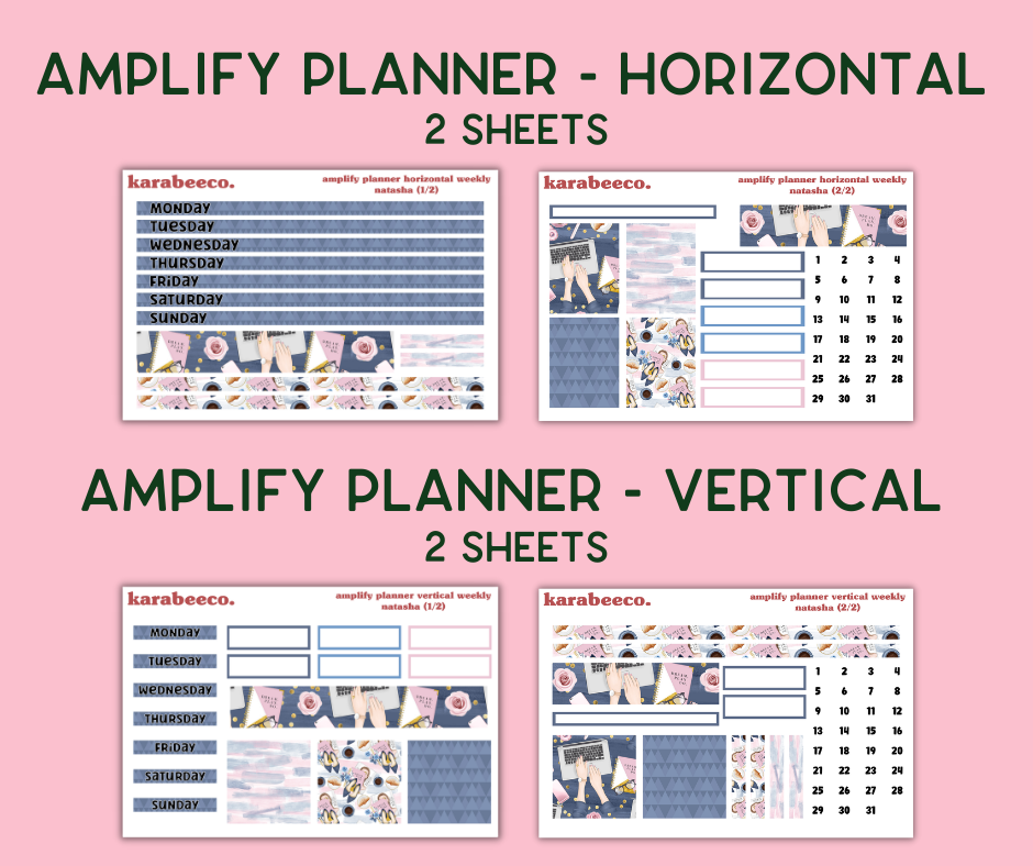 Amplify Planner Stickers | Weekly Kit | Natasha