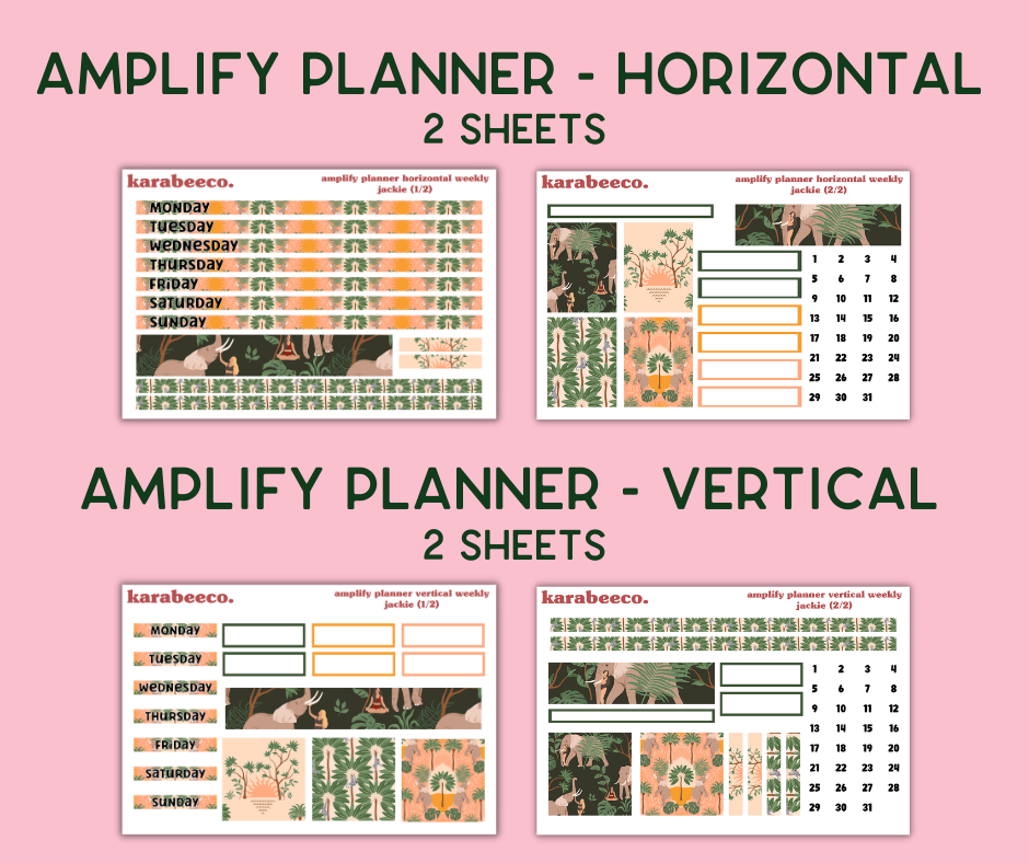 Amplify Planner Stickers | Weekly Kit | Jackie