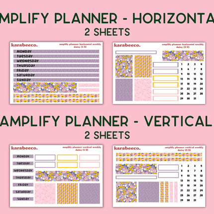 Amplify Planner Stickers | Weekly Kit | Daisy