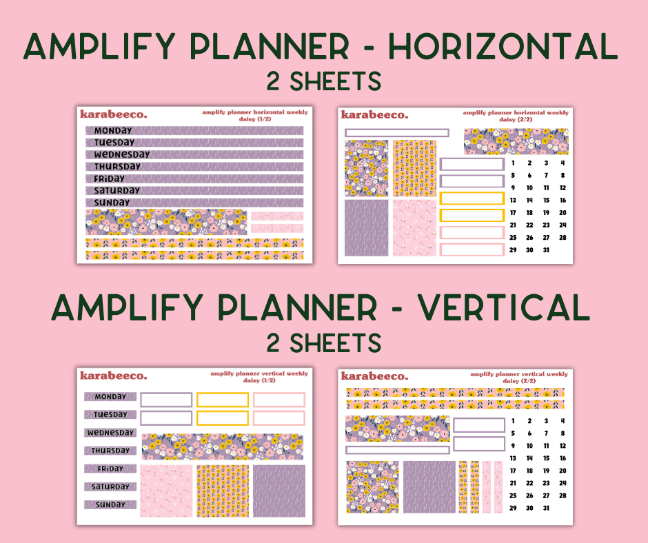 Amplify Planner Stickers | Weekly Kit | Daisy