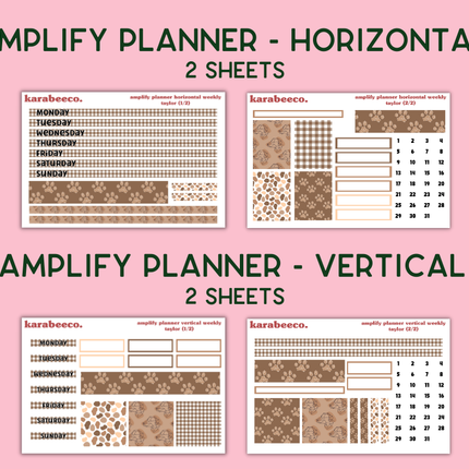 Amplify Planner Stickers | Weekly Kit | Taylor