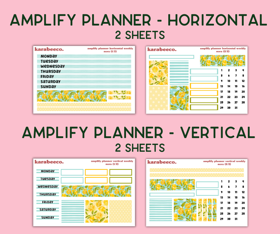 Amplify Planner Stickers | Weekly Kit | Nora