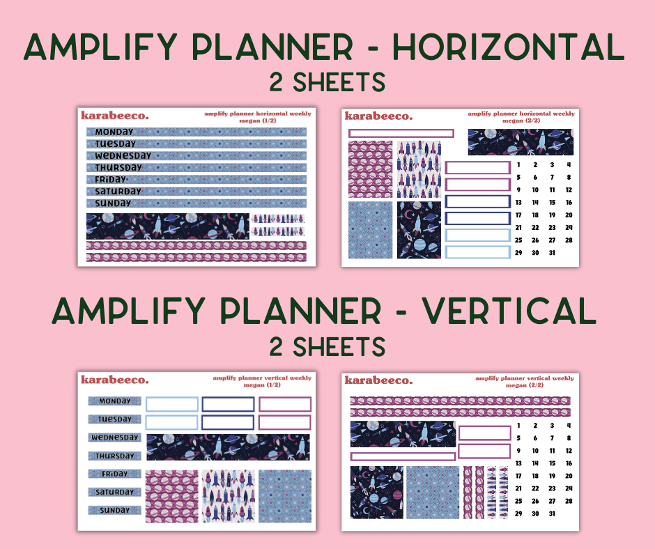 Amplify Planner Stickers | Weekly Kit | Megan