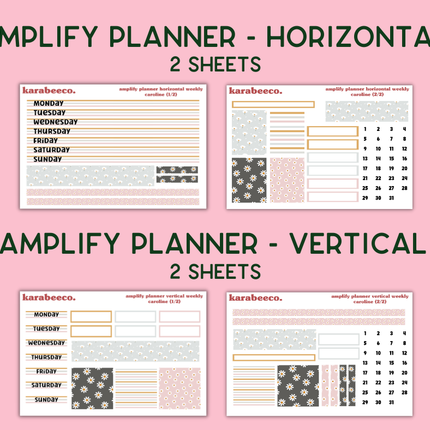 Amplify Planner Stickers | Weekly Kit | Caroline