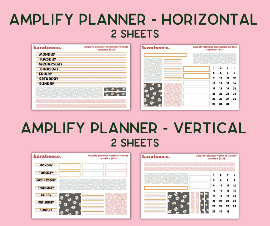 Amplify Planner Stickers | Weekly Kit | Caroline