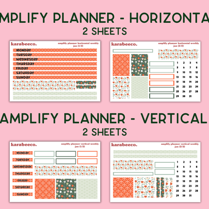 Amplify Planner Stickers | Weekly Kit | Jan