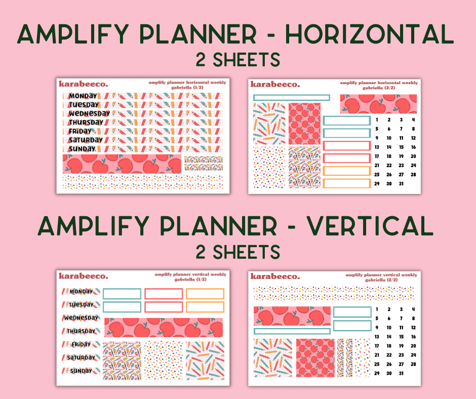 Amplify Planner Stickers | Weekly Kit | Gabriella