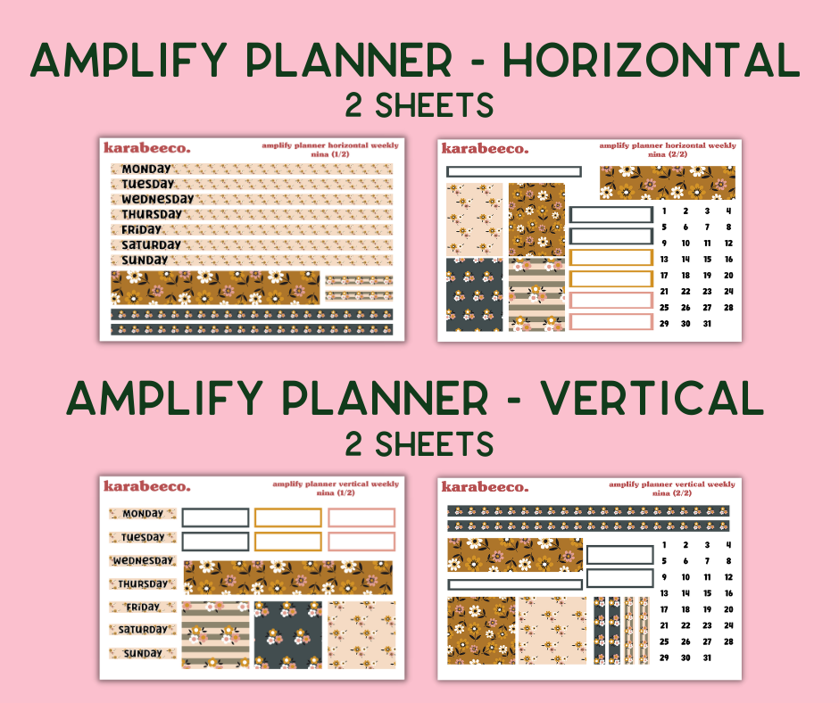 Amplify Planner Stickers | Weekly Kit | Nina