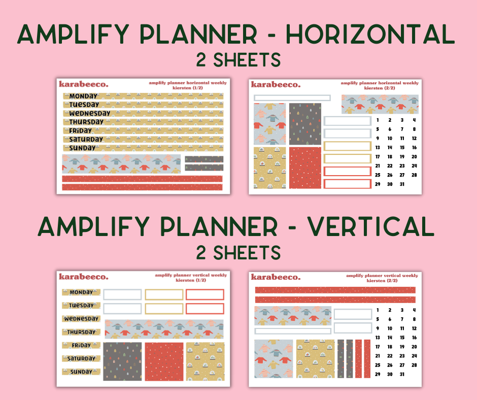 Amplify Planner Stickers | Weekly Kit | Kiersten