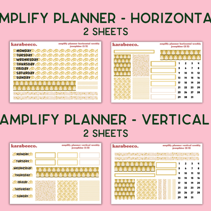 Amplify Planner Stickers | Weekly Kit | Josephine
