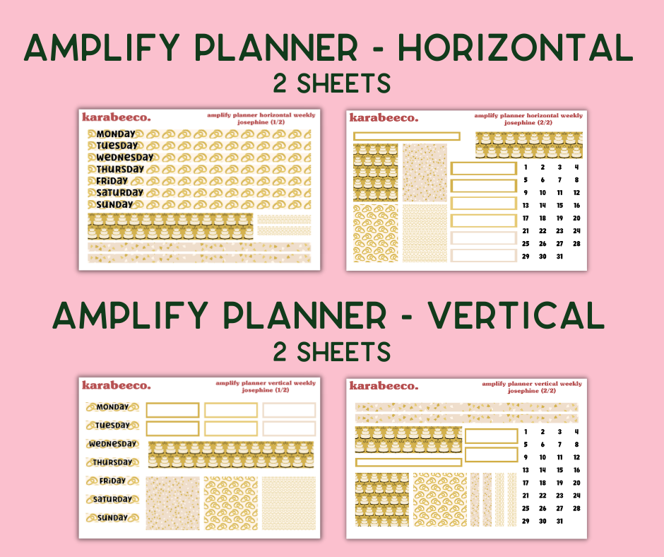 Amplify Planner Stickers | Weekly Kit | Josephine