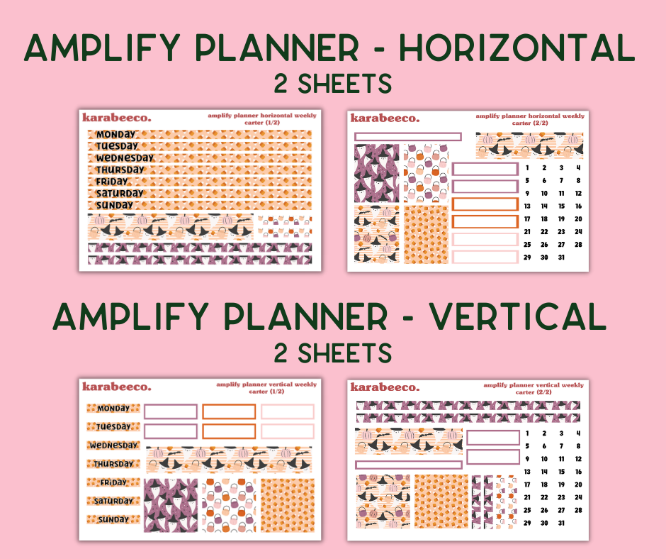 Amplify Planner Stickers | Weekly Kit | Carter