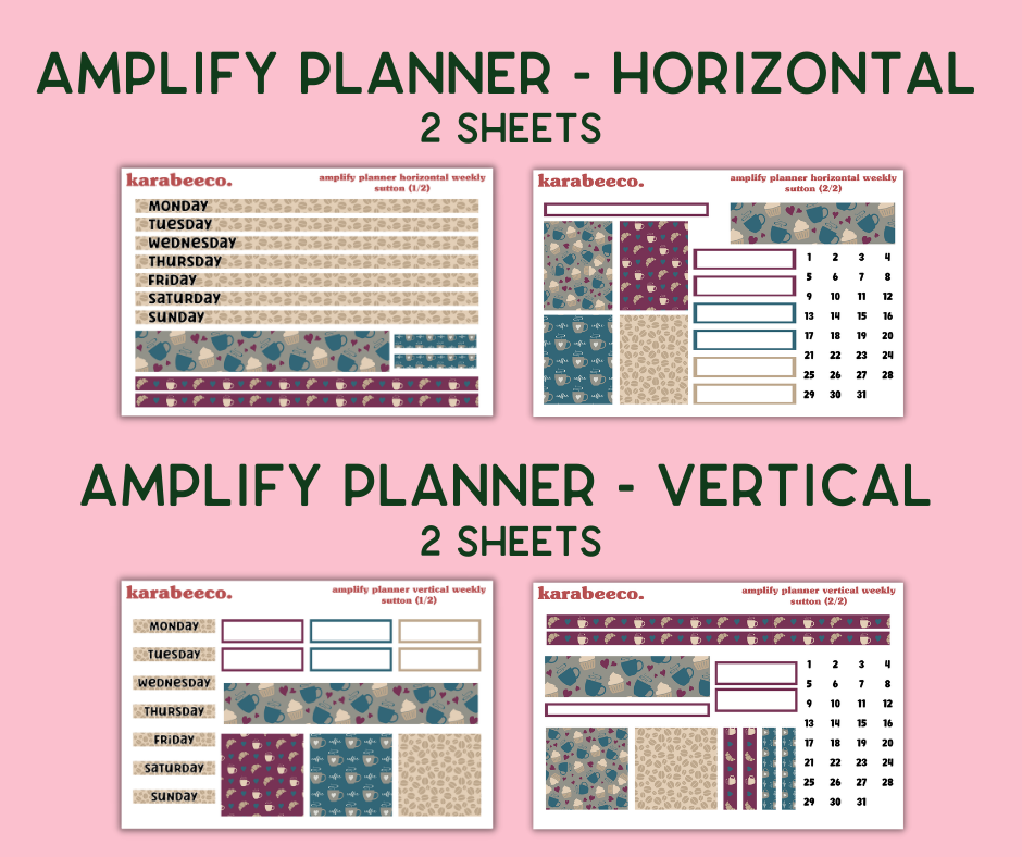 Amplify Planner Stickers | Weekly Kit | Sutton