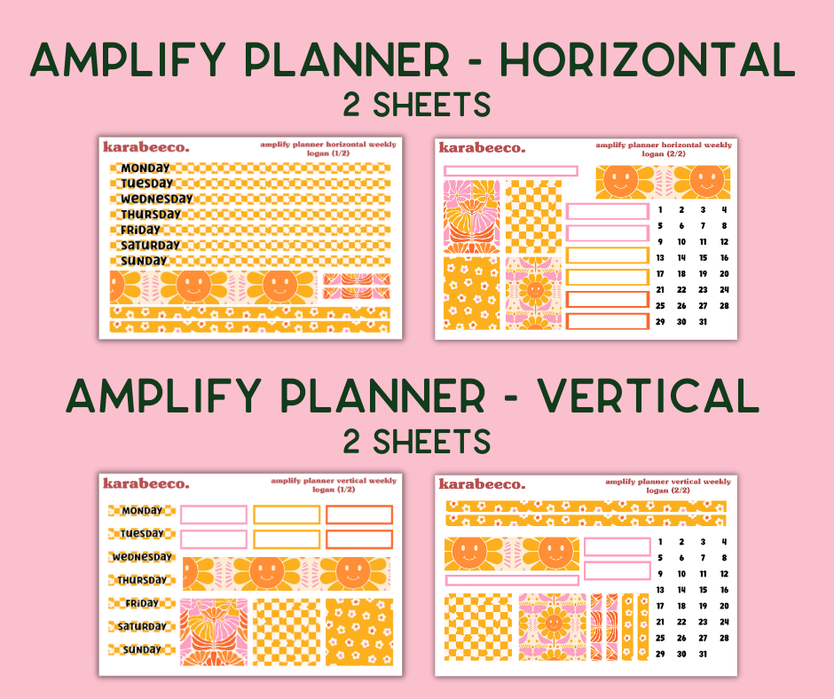 Amplify Planner Stickers | Weekly Kit | Logan