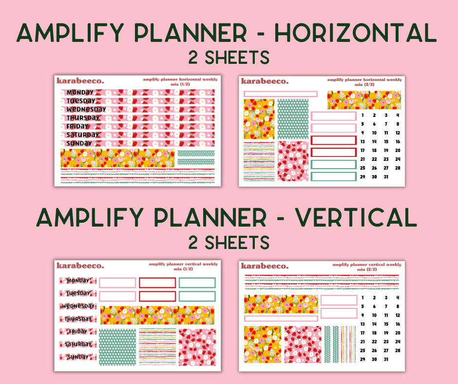 Amplify Planner Stickers | Weekly Kit | Mia