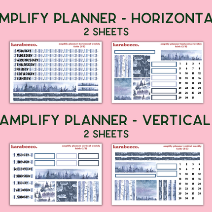 Amplify Planner Stickers | Weekly Kit | Faith