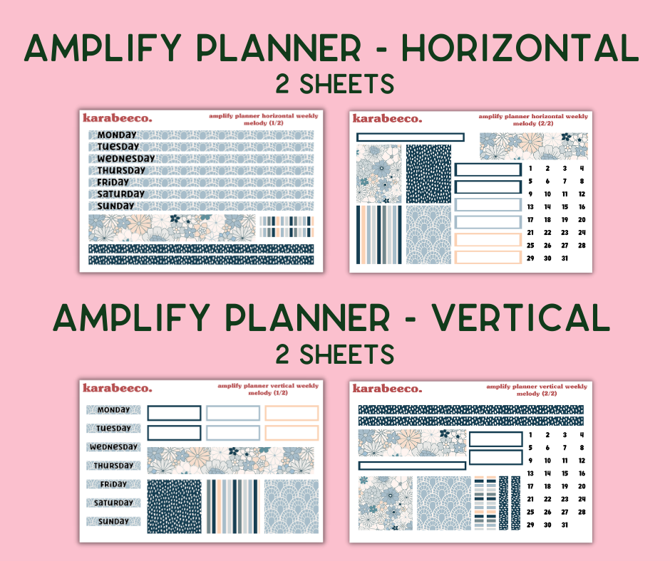 Amplify Planner Stickers | Weekly Kit | Melody