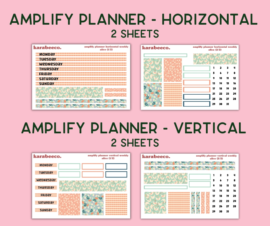 Amplify Planner Stickers | Weekly Kit | Alice