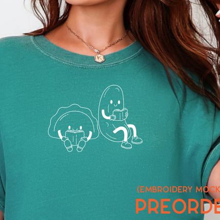 Embroidered Tee Shirt Preorder | Pierogie and Pickle Readers