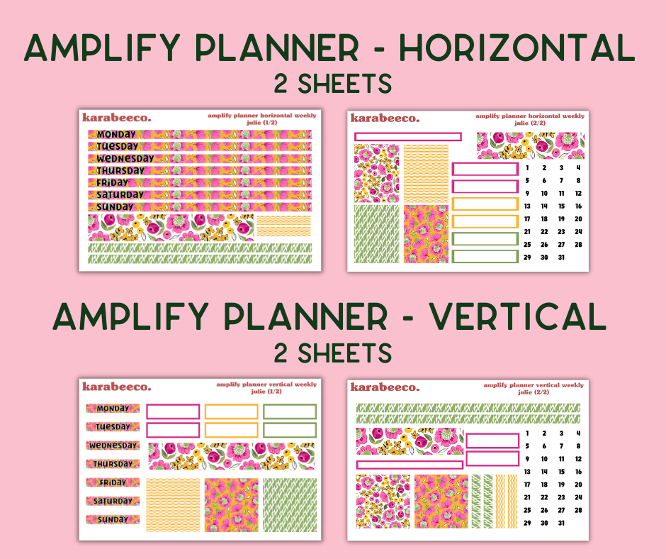 Amplify Planner Stickers | Weekly Kit | Julie