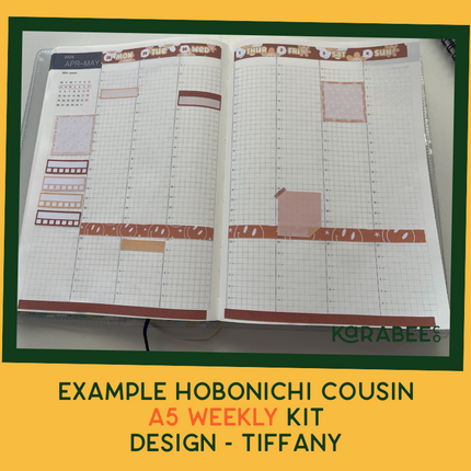 Quinn Hobonichi Sticker Kit | Cousin A5, Techo A6, Weeks