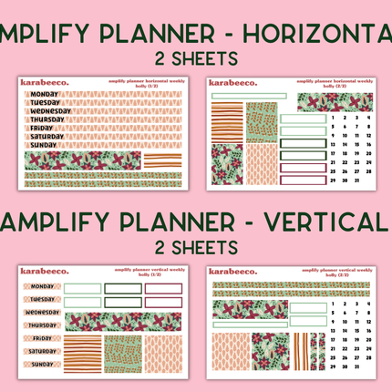 Amplify Planner Stickers | Weekly Kit | Holly