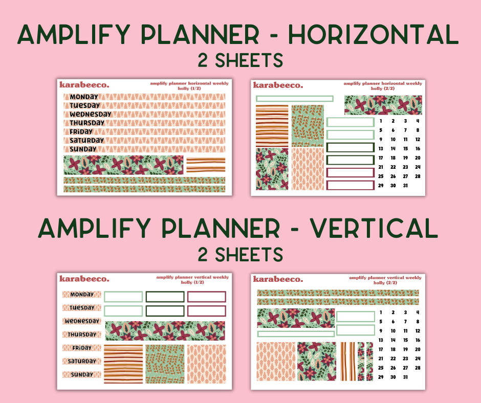 Amplify Planner Stickers | Weekly Kit | Holly