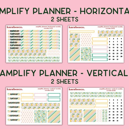 Amplify Planner Stickers | Weekly Kit | Cecelia