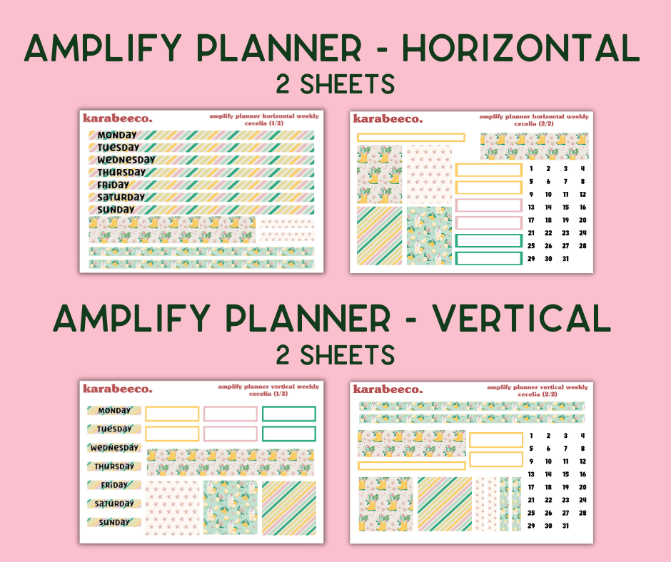 Amplify Planner Stickers | Weekly Kit | Cecelia