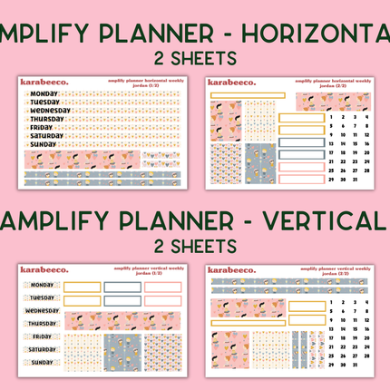 Amplify Planner Stickers | Weekly Kit | Jordan