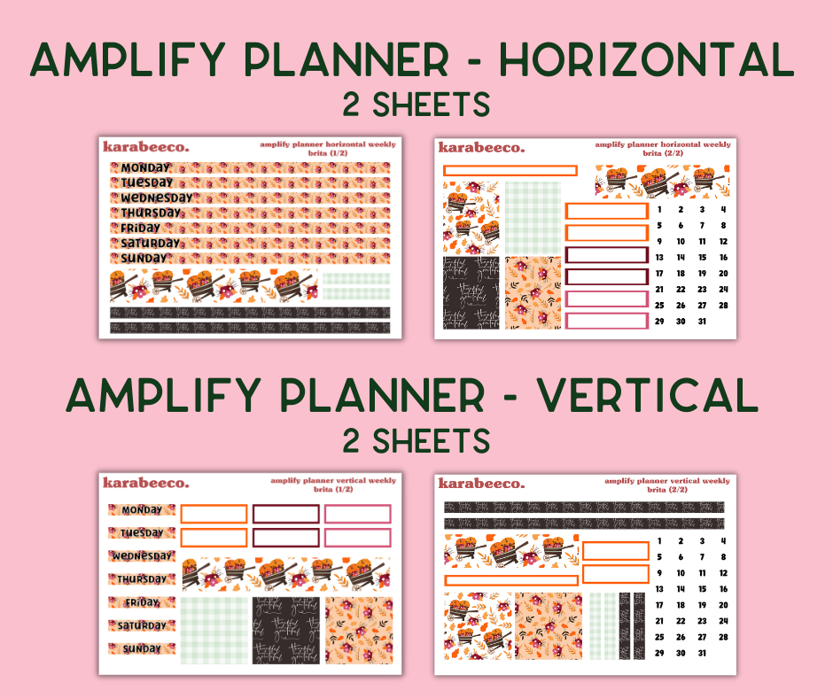 Amplify Planner Stickers | Weekly Kit | Brita