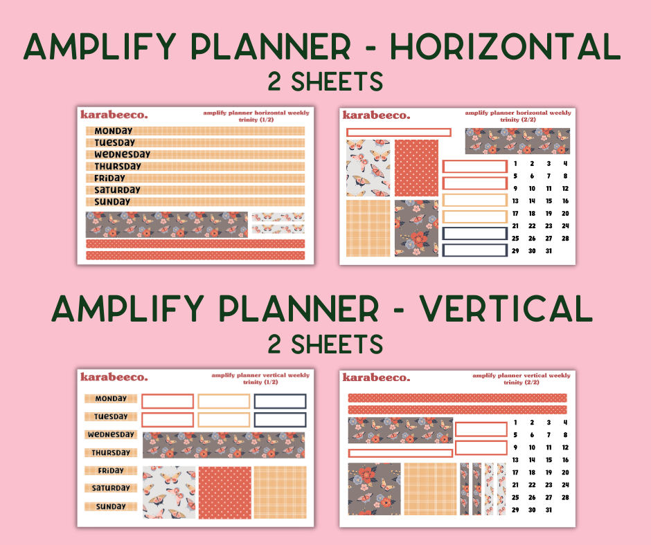 Amplify Planner Stickers | Weekly Kit | Trinity