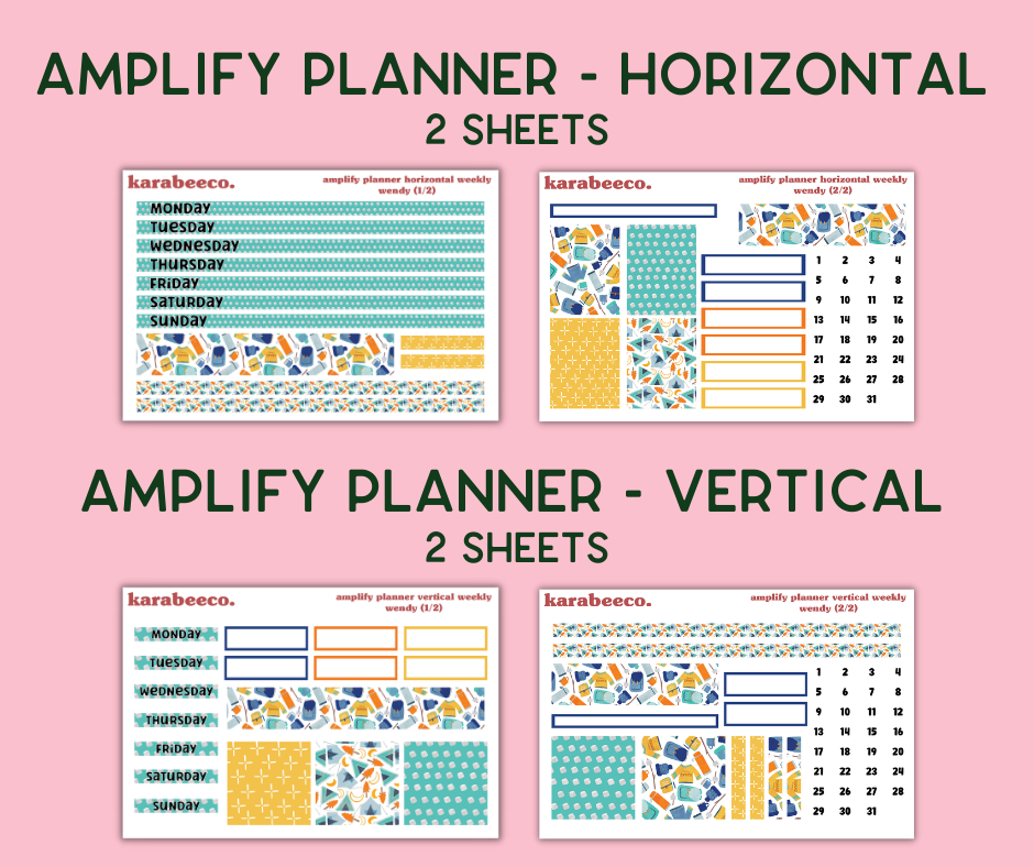 Amplify Planner Stickers | Weekly Kit | Wendy