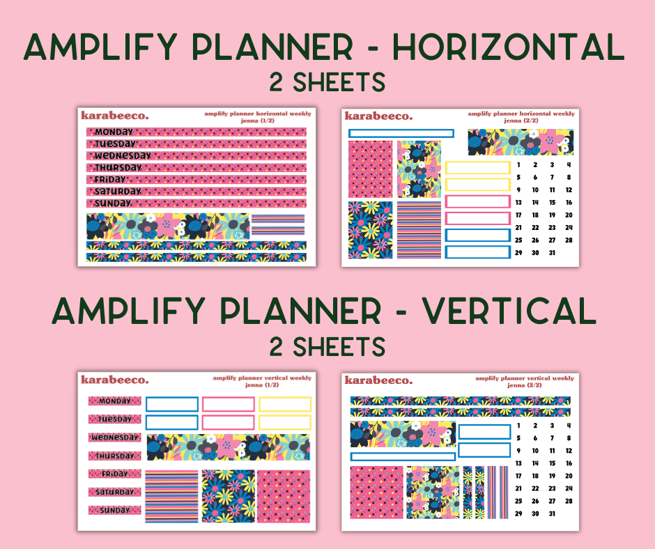 Amplify Planner Stickers | Weekly Kit | Jenna