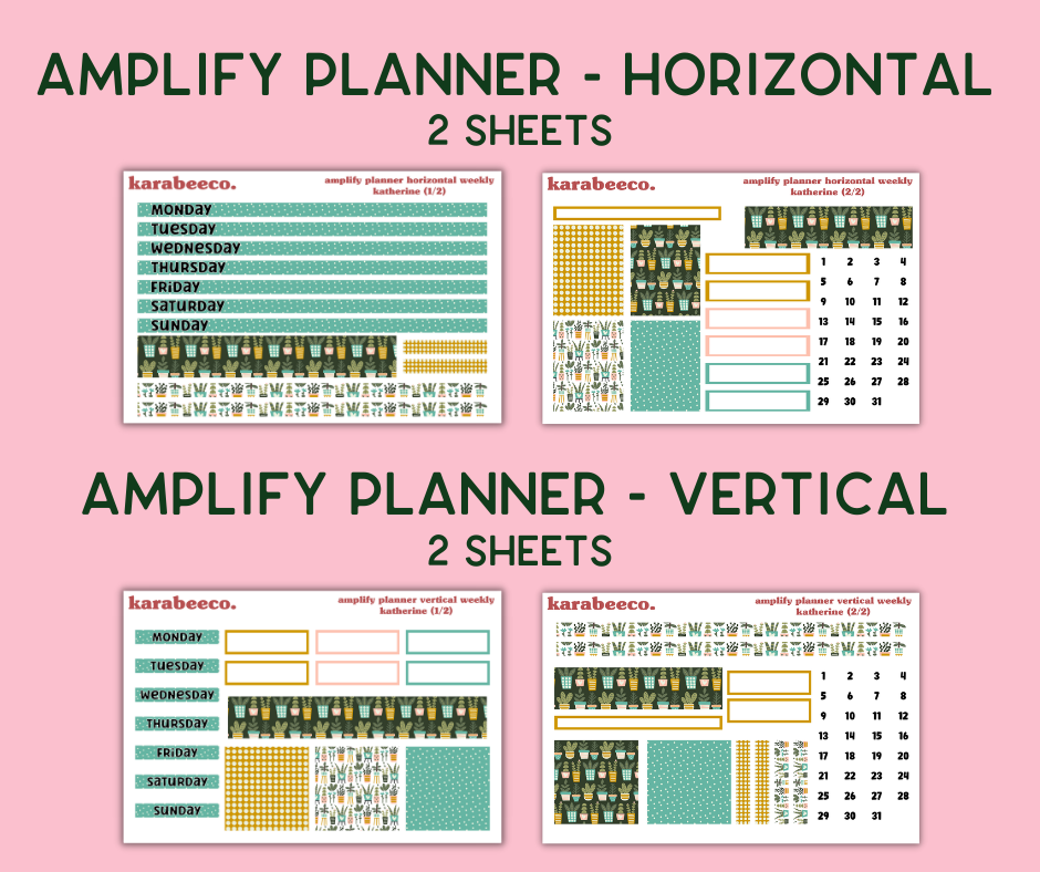 Amplify Planner Stickers | Weekly Kit | Katherine