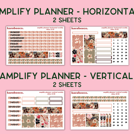 Amplify Planner Stickers | Weekly Kit | Chloe