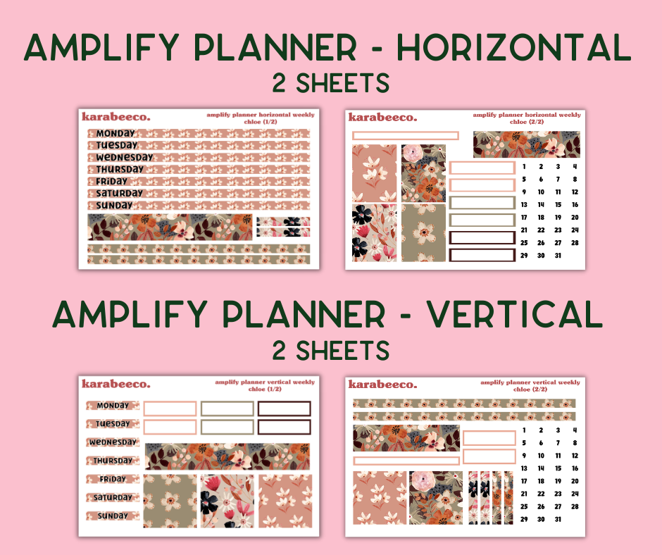 Amplify Planner Stickers | Weekly Kit | Chloe