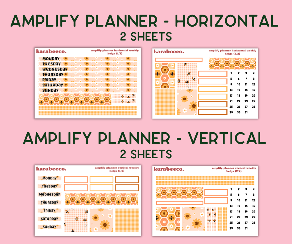 Amplify Planner Stickers | Weekly Kit | Helga